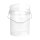 Eimer 19 Liter rund transparent recyclebar luftdicht