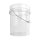Eimer 19 Liter rund transparent recyclebar luftdicht