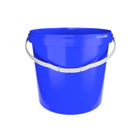 Bucket with ergonomic handle, PP, round, 10 liters,...