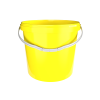 Bucket with ergonomic handle, PP, round, 10 liters,...