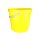 Bucket with ergonomic handle, PP, round, 10 liters, food-safe