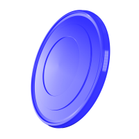 Plastic bucket with lid, ergonomic handle, PP, round, 10 liters, food-safe