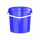 Plastic bucket with lid, ergonomic handle, PP, round, 10 liters, food-safe