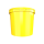 Plastic bucket with lid, ergonomic handle, PP, round, 10 liters, food-safe