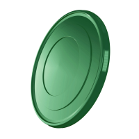 Plastic bucket with lid, ergonomic handle, PP, round, 10 liters, food-safe