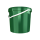 Plastic bucket with lid, ergonomic handle, PP, round, 10 liters, food-safe
