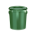 Plastic bucket with lid, ergonomic handle, PP, round, 10 liters, food-safe