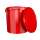 Plastic bucket with lid, ergonomic handle, PP, round, 10 liters, food-safe