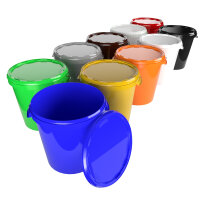 Bucket with metal handle, PP, round, 31.5 liters, food-safe