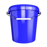 Bucket with metal handle, PP, round, 31.5 liters, food-safe