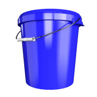 Bucket with metal handle, PP, round, 31.5 liters, food-safe