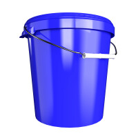 Bucket with metal handle, PP, round, 31.5 liters, food-safe