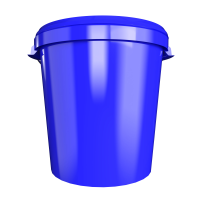 Eimer mit Deckel 30 Liter Hobbock lebensmittelecht luftdicht Blau