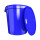 Bucket with metal handle, PP, round, 31.5 liters, food-safe