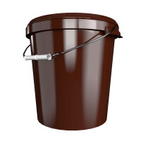 Bucket with metal handle, PP, round, 31.5 liters, food-safe