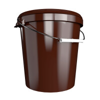 Bucket with metal handle, PP, round, 31.5 liters, food-safe