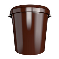 Bucket with metal handle, PP, round, 31.5 liters, food-safe