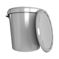 Bucket with metal handle, PP, round, 31.5 liters, food-safe