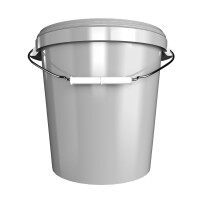 Bucket with metal handle, PP, round, 31.5 liters, food-safe