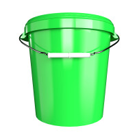 Bucket with metal handle, PP, round, 31.5 liters, food-safe