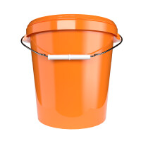 Bucket with metal handle, PP, round, 31.5 liters, food-safe