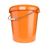 Bucket with metal handle, PP, round, 31.5 liters, food-safe