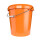 Bucket with metal handle, PP, round, 31.5 liters, food-safe