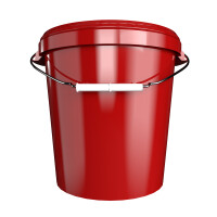 Bucket with metal handle, PP, round, 31.5 liters,...