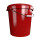 Bucket with metal handle, PP, round, 31.5 liters, food-safe red