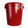 Bucket with metal handle, PP, round, 31.5 liters, food-safe red