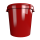 Bucket with metal handle, PP, round, 31.5 liters, food-safe red