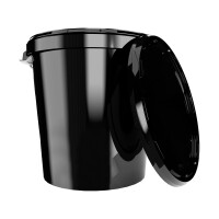 Bucket with metal handle, PP, round, 31.5 liters,...