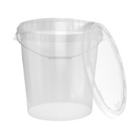 Bucket with metal handle, PP, round, 31.5 liters,...