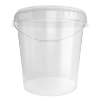 Eimer mit Deckel 30 Liter Hobbock lebensmittelecht luftdicht Transparent