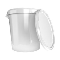 Bucket with metal handle, PP, round, 31.5 liters,...