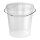 Bucket with metal handle, PP, round, 31.5 liters, food-safe white