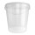 Bucket with metal handle, PP, round, 31.5 liters, food-safe white