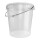 Bucket with metal handle, PP, round, 31.5 liters, food-safe white