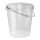 Bucket with metal handle, PP, round, 31.5 liters, food-safe white