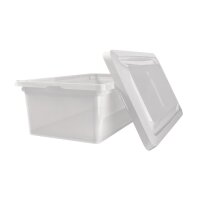 Kunststoffbox mit Deckel eckig 5 Liter Transparent