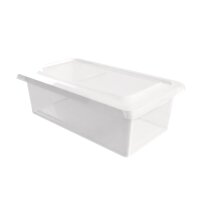 Kunststoffbox mit Deckel eckig 5 Liter Transparent