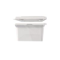 Kunststoffbox mit Deckel eckig 5 Liter Transparent