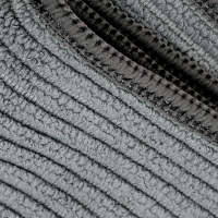 5x Microfiber Cloth Antibacterial Permanent 40x40cm, Grey 340 GSM