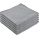 5x Microfiber Cloth Antibacterial Permanent 40x40cm, Grey 340 GSM