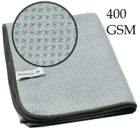 1x Microfiber Towel 55x80cm, Grey, 400 GSM